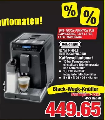 Delonghi - ELETTA CAPPUCCINO Kaffeevollautomat