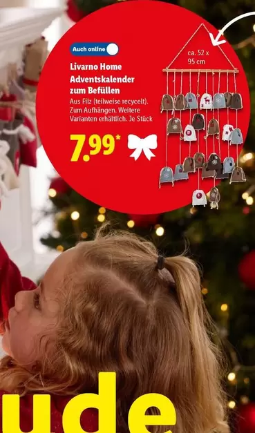 Livarno Home Adventskalender zum Befüllen