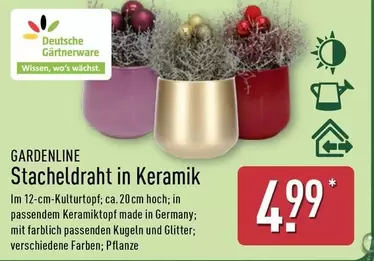 Keramik - Stacheldraht in