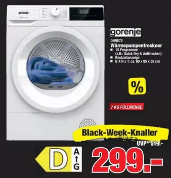 Wärmepumpentrockner DHNE72