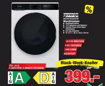 WOZPA1X64ADWIDE Waschtrockner