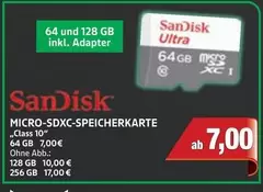Sandisk - MICRO-SDXC-SPEICHERKARTE
