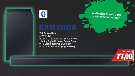 Samsung - 2.1-Soundbar HW-1420