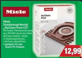 Miele - Staubsaugerbeutel „HyClean Pure CO"