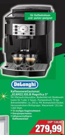 Delonghi - ECAM22.105.B Magnifica S