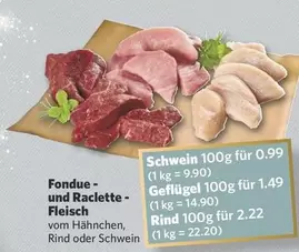Fondue - und Raclette - Fleisch
