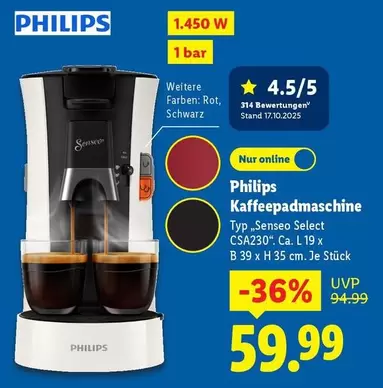 Philips - Kaffeepadmaschine