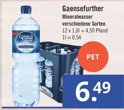 Mineralwasser verschiedene Sorten