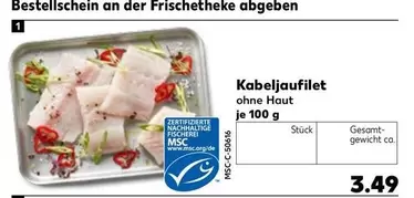 Kabeljaufilet