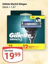 Gillette - Mach3 Klingen
