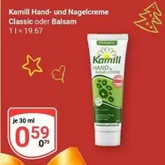 Hand - - und Nagelcreme Classic oder Balsam