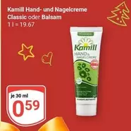 Hand - - und Nagelcreme Classic oder Balsam