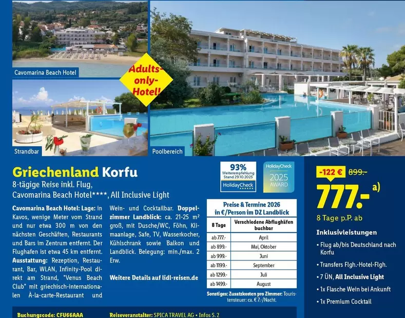 Venus - Cavomarina Beach Hotel