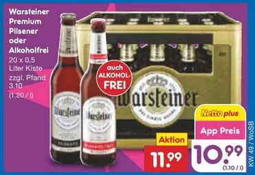 Warsteiner - Premium Pilsener oder Alkoholfrei