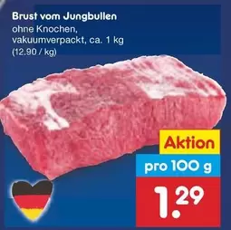 Brust vom Jungbullen