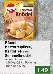 Kartoffelpüree, Kartoffel- oder Semmelknödel