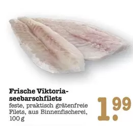 Frische Viktoria-seebarschfilets