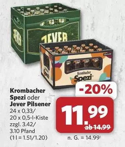 Krombacher - Spezi oder Jever Pilsener