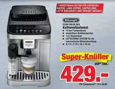 Delonghi - ECAM 290.85.SBX Kaffeevollautomat