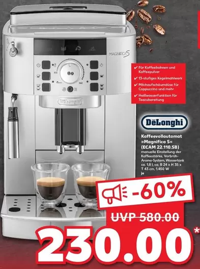 Delonghi - Kaffeevollautomat »Magnifica S« (ECAM 22.110.SB)