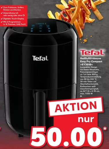Tefal - Heißluftfritteuse Easy Fry Compact EY3018