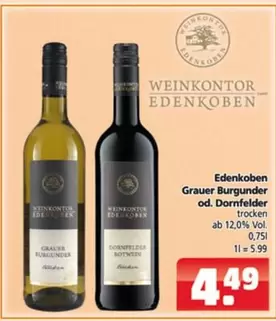 Grauer Burgunder od. Dornfelder