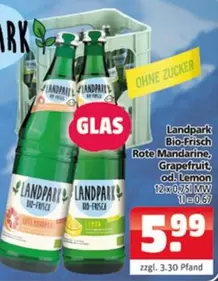 Bio-Frisch Rote Mandarine, Grapefruit, od. Lemon