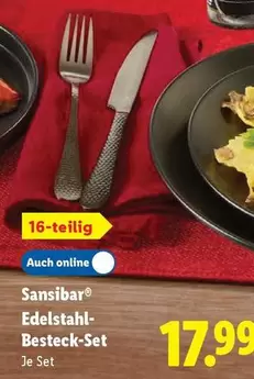 Edelstahl-Besteck-Set