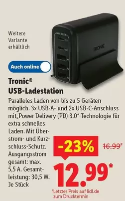 Strom - USB-Ladestation