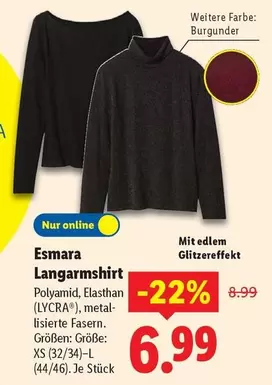 Langarmshirt