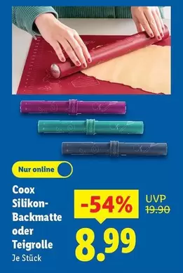 Silikon-Backmatte oder Teigrolle