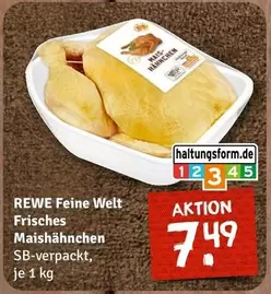 Frisches Maishähnchen