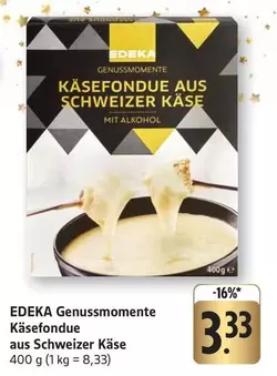 Käsefondue aus Schweizer Käse