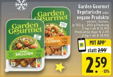 Gourmet - Vegetarische oder vegane Produkte