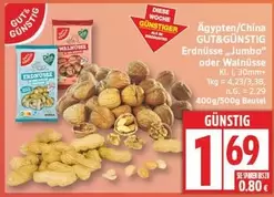 Jumbo - Erdnüsse " oder Walnüsse