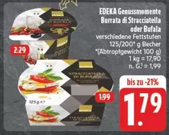 Burrata di Stracciatella oder Bufala