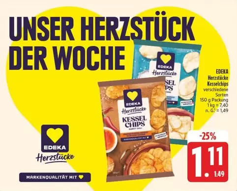 Herzstücke Kesselchips