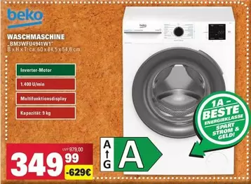 Beko - WASCHMASCHINE BM3WFU4941W1