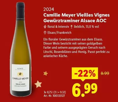 AOC - Vieilles Vignes Gewürztraminer Alsace