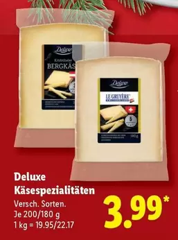 Deluxe - Käsespezialitäten