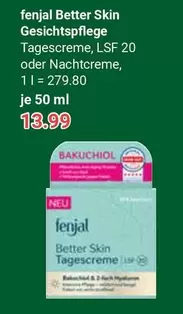 Better Skin Gesichtspflege Tagescreme, LSF 20 oder Nachtcreme