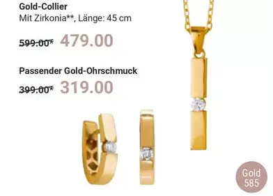 Gold - -Collier