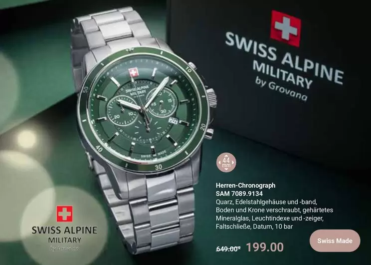 Swiss - Herren-Chronograph SAM 7009.9134
