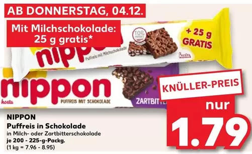 Puffreis in Schokolade