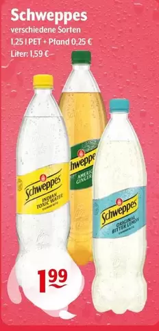 Schweppes - Verschiedene Sorten