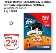 Purina - Play Tubes, Naturally Delicious oder Tasty Nuggets Snack für Katzen
