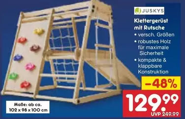 Klettergerüst mit Rutsche