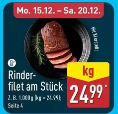 Rinderfilet am Stück