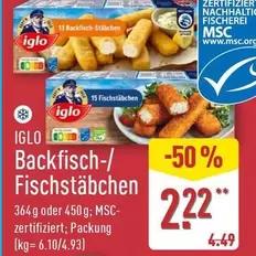 Backfisch-/ Fischstäbchen