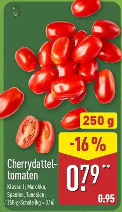 Cherryddattel-tomaten